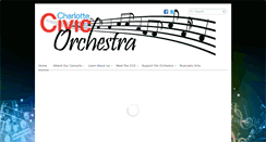 Desktop Screenshot of charlottecivicorchestra.org