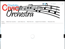 Tablet Screenshot of charlottecivicorchestra.org